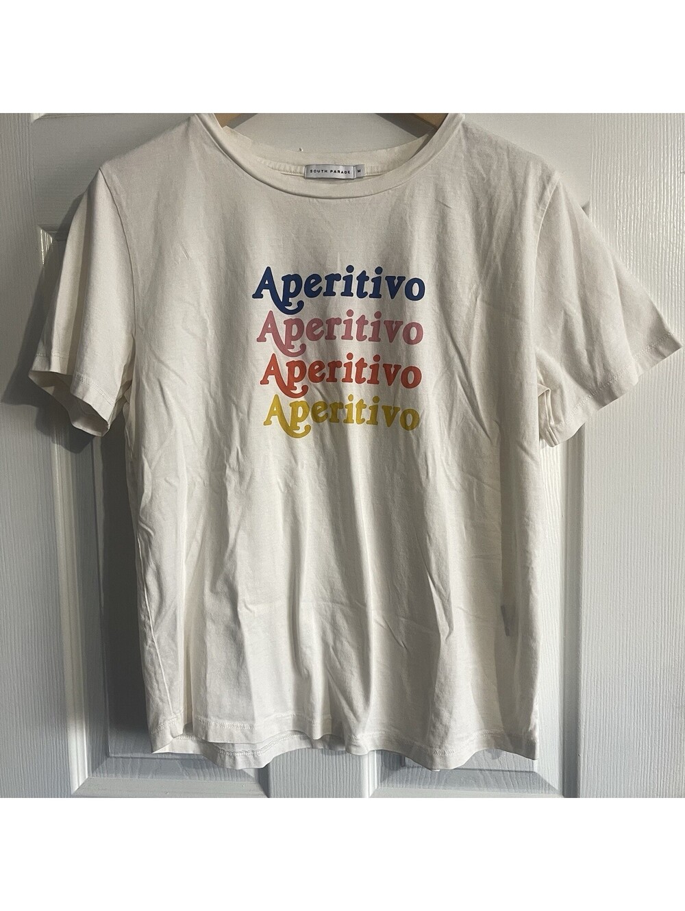 South Parade T-Shirt Short Sleeve M Pima Cotton APERITIVO Crew Neck Shirt Tee